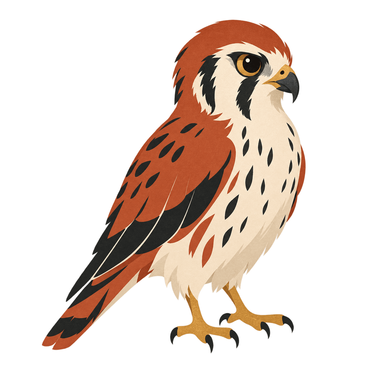 Scout, FireFolio’s kestrel mascot